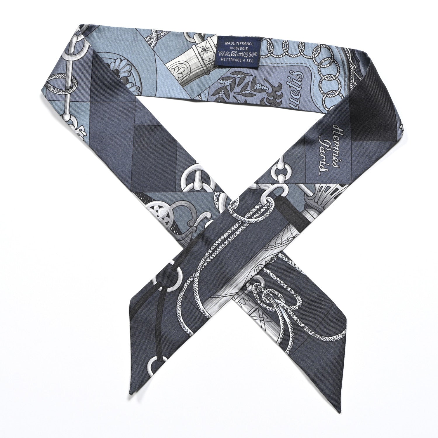Hermes Silk Cliquetis Twilly 1 of 6
