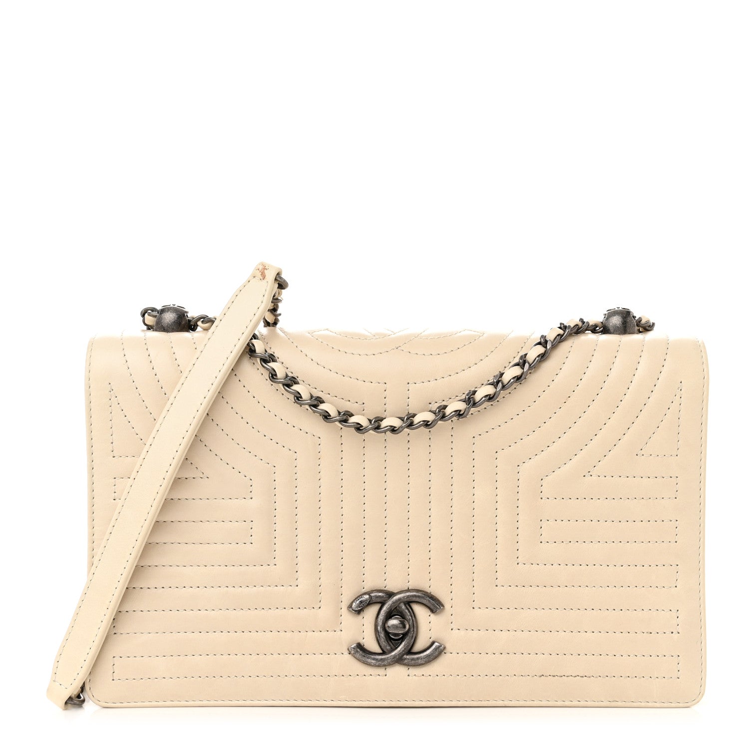 Chanel Calfskin Quilted Korean Garden Flap Off White 1 of 20