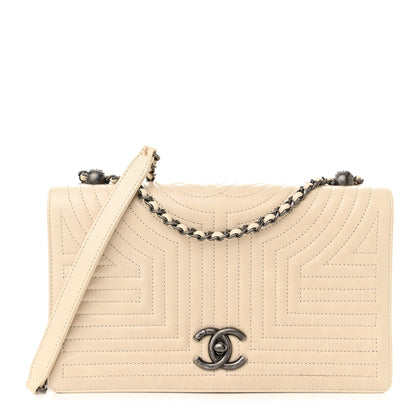 Chanel Calfskin Quilted Korean Garden Flap Off White 1 of 20