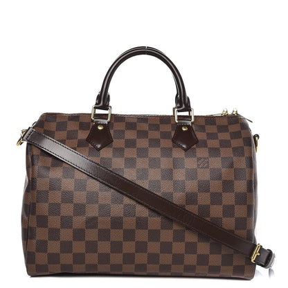 Louis Vuitton Damier Ebene Speedy Bandouliere 30 1 of 13