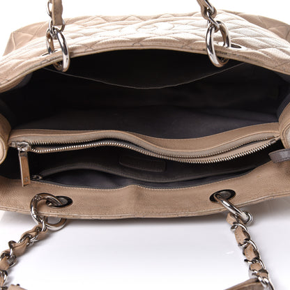 Chanel Caviar Quilted Grand Shopping Tote GST Beige Clair 5 of 15