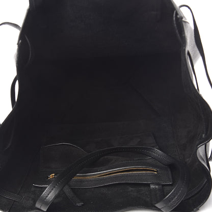 Celine Soft Grained Calfskin Medium Belt Cabas Phantom Black 5 of 13