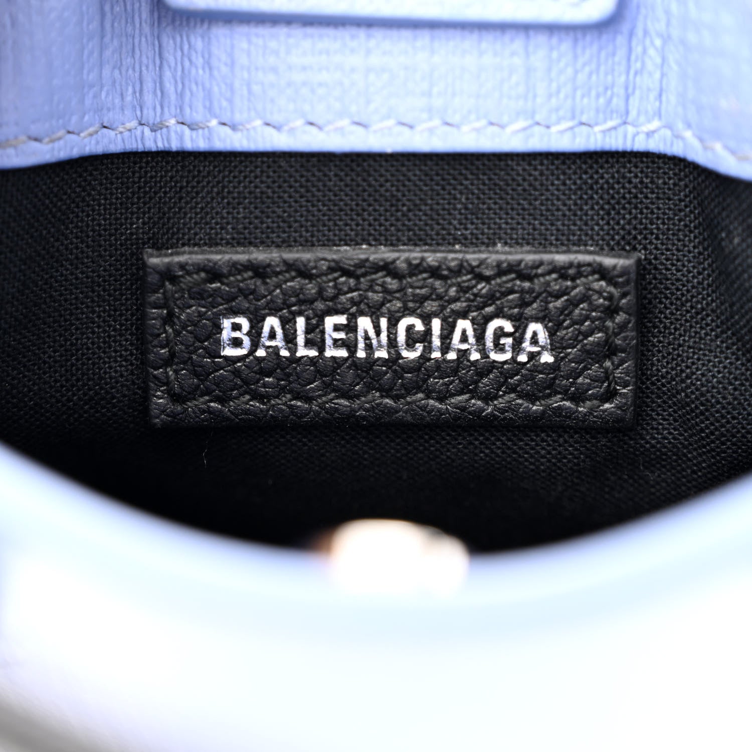 Balenciaga Squared Calfskin Logo Shopping Phone Holder Bag Light Purple 6 of 9