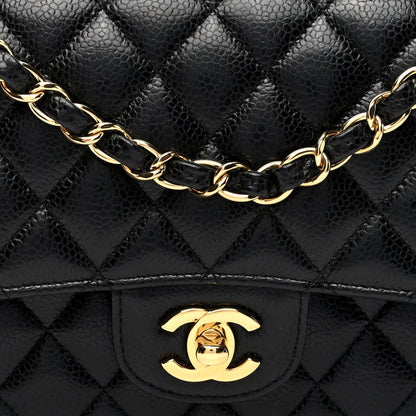 Chanel Caviar Quilted Medium Double Flap Black 8 of 11
