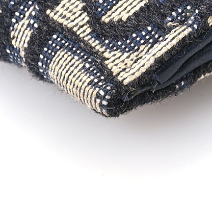 Christian Dior Oblique Saddle Chain Long Wallet Blue 10 of 10