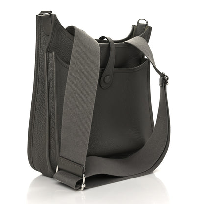 Hermes Taurillon Clemence Evelyne III PM Etain 3 of 9