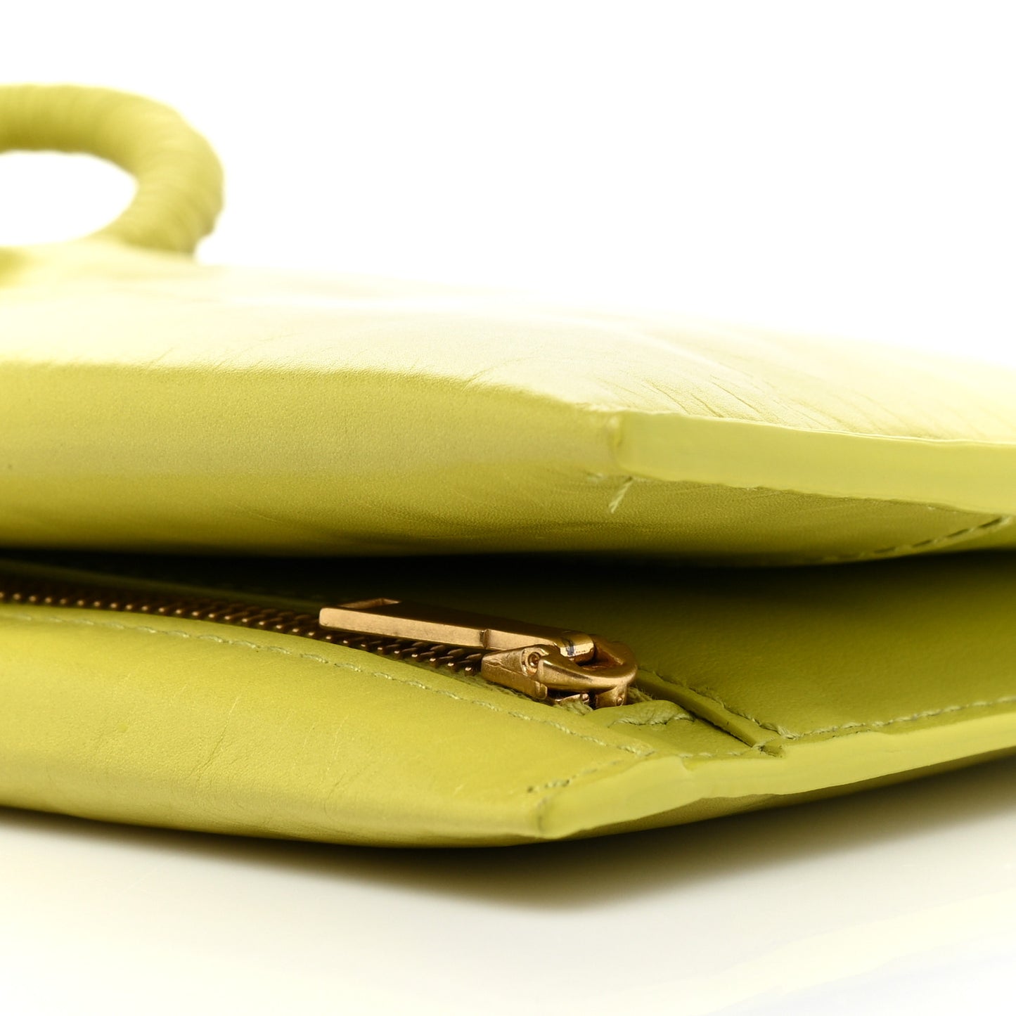 Nappa Bi-Fold Continental Wallet Kiwi Gold