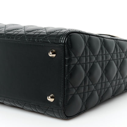 Christian Dior Lambskin Cannage Large Lady Dior Black 10 of 11