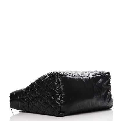 Chanel Nylon Quilted Large Coco Cocoon Tote Black 4 of 8
