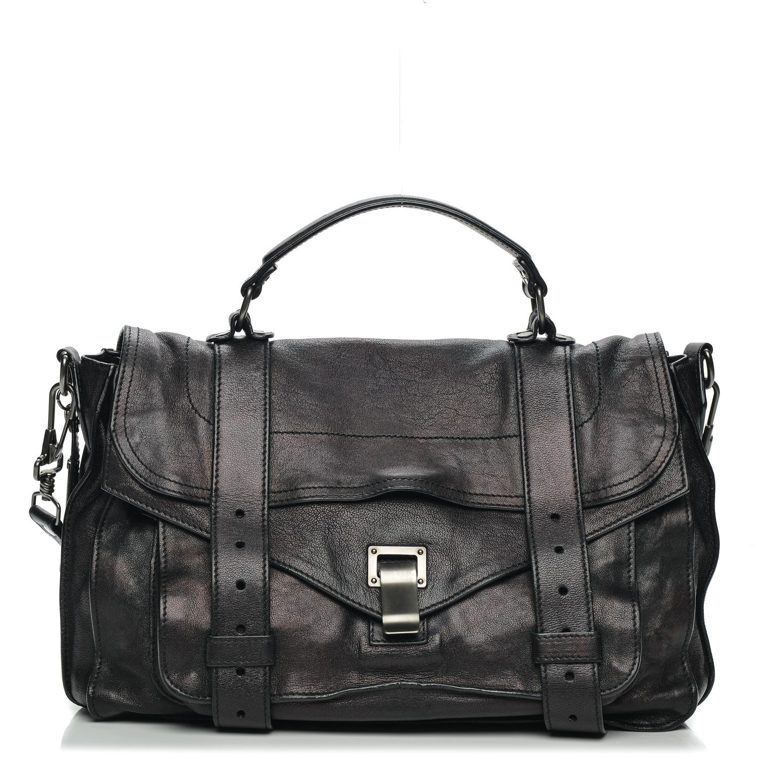 Proenza Schouler Lambskin Medium PS1 Satchel Black 1 of 9