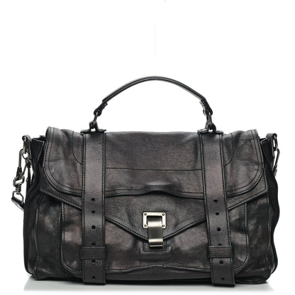 Proenza Schouler Lambskin Medium PS1 Satchel Black 1 of 9