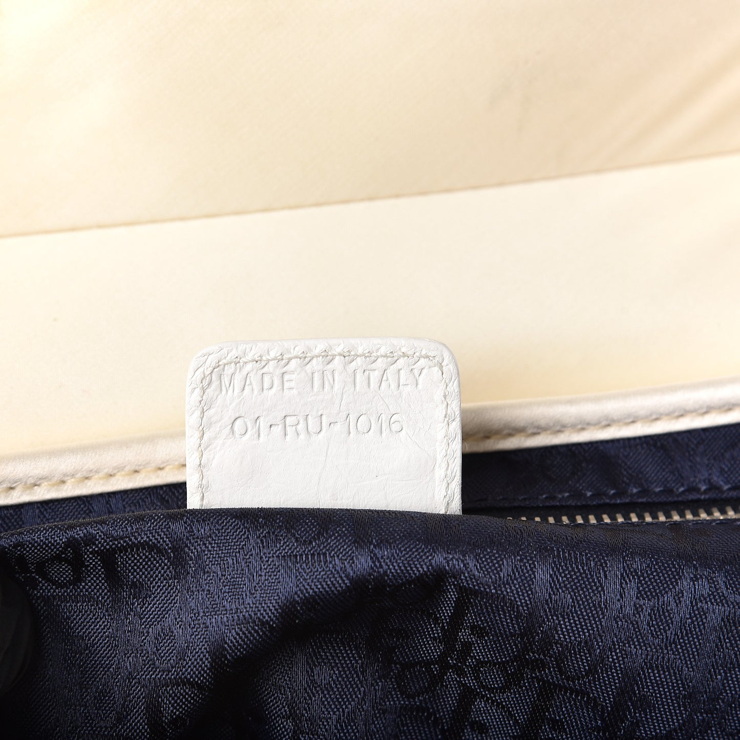 Satin Sequin Embellished Saddle Bag White Blue