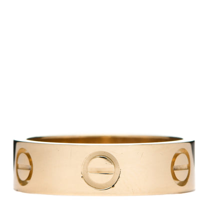 Cartier 18K Yellow Gold 5.5mm LOVE Ring 53 6.5 1 of 4