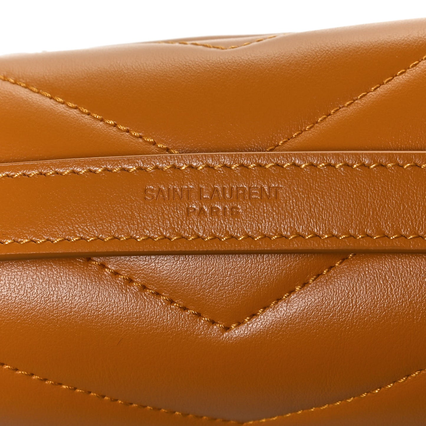Calfskin Y Quilted Monogram Small Loulou Chain Satchel Cheddar