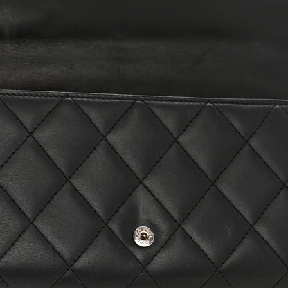Chanel Calfskin Quilted Cambon Long Double Wallet Black 9 of 15