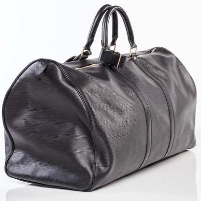 Louis Vuitton Epi Keepall 55 Black 3 of 12