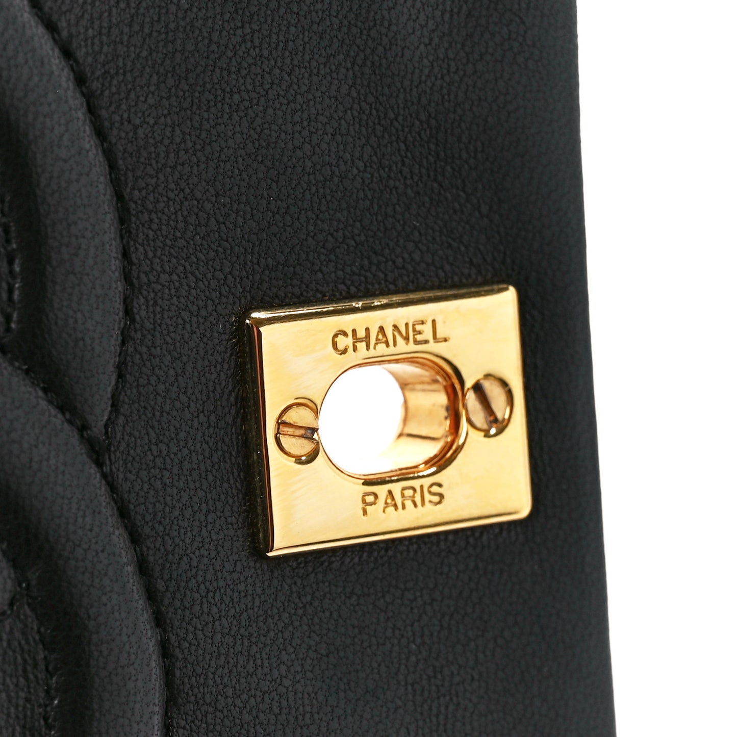 Lambskin Quilted Small Single Flap Black
