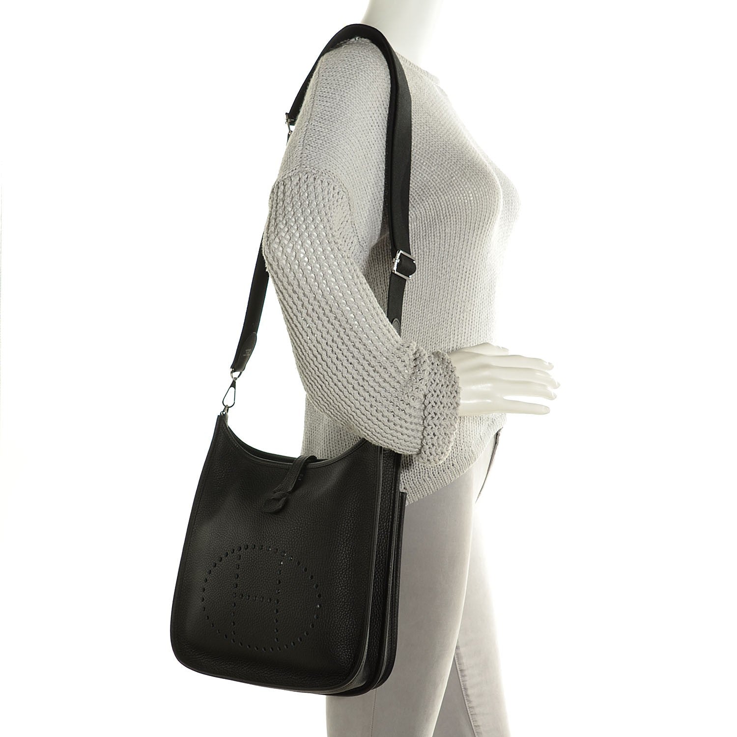 Hermes Taurillon Clemence Evelyne III PM Black 2 of 15