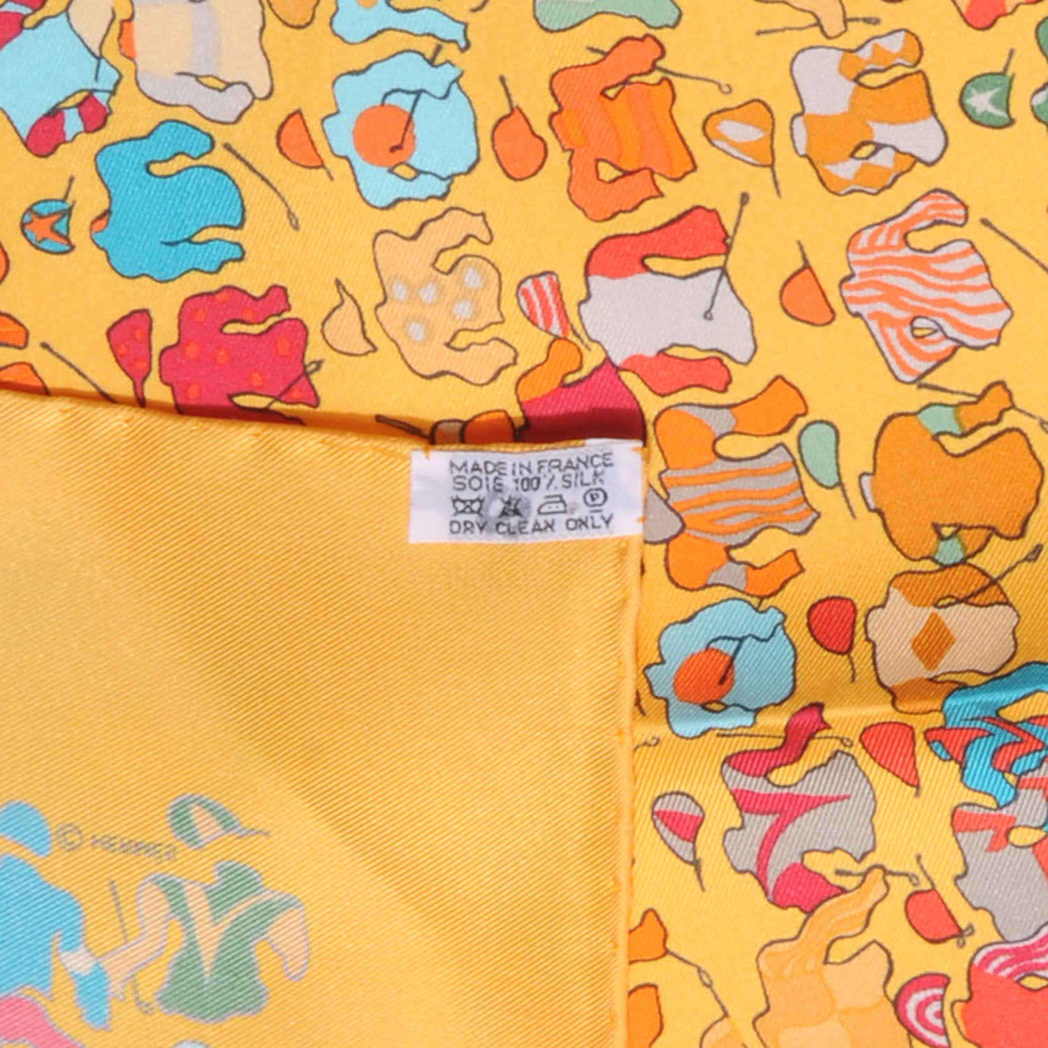 Hermes Silk Les Chevaux Se Rendent Au Depart Pocket Square Scarf 4 of 4