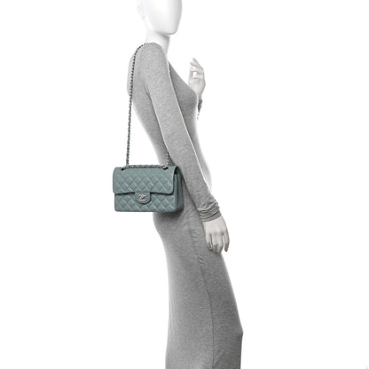 Chanel Caviar Quilted Small Double Flap Blue 2 of 11