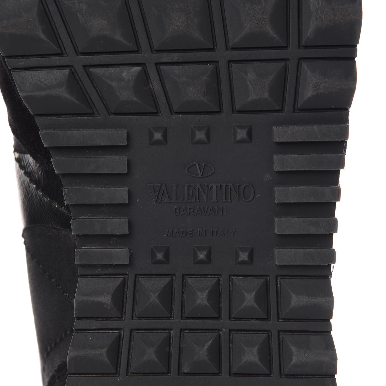 Valentino Garavani Nappa Suede Camouflage Mens Rockrunner Sneakers 44 Black White 8 of 18