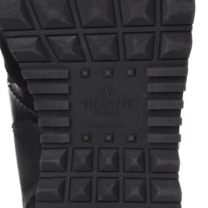 Valentino Garavani Nappa Suede Camouflage Mens Rockrunner Sneakers 44 Black White 8 of 18