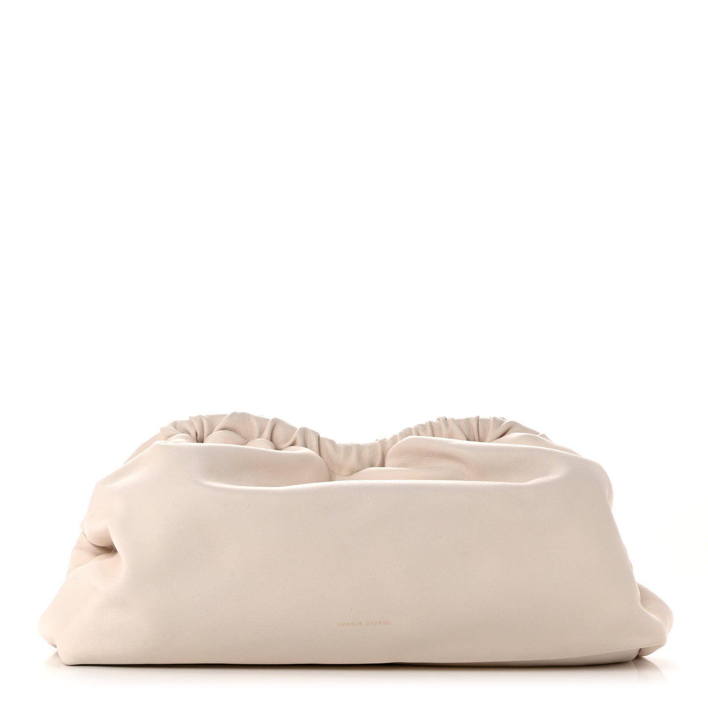 Lambskin Cloud Clutch White