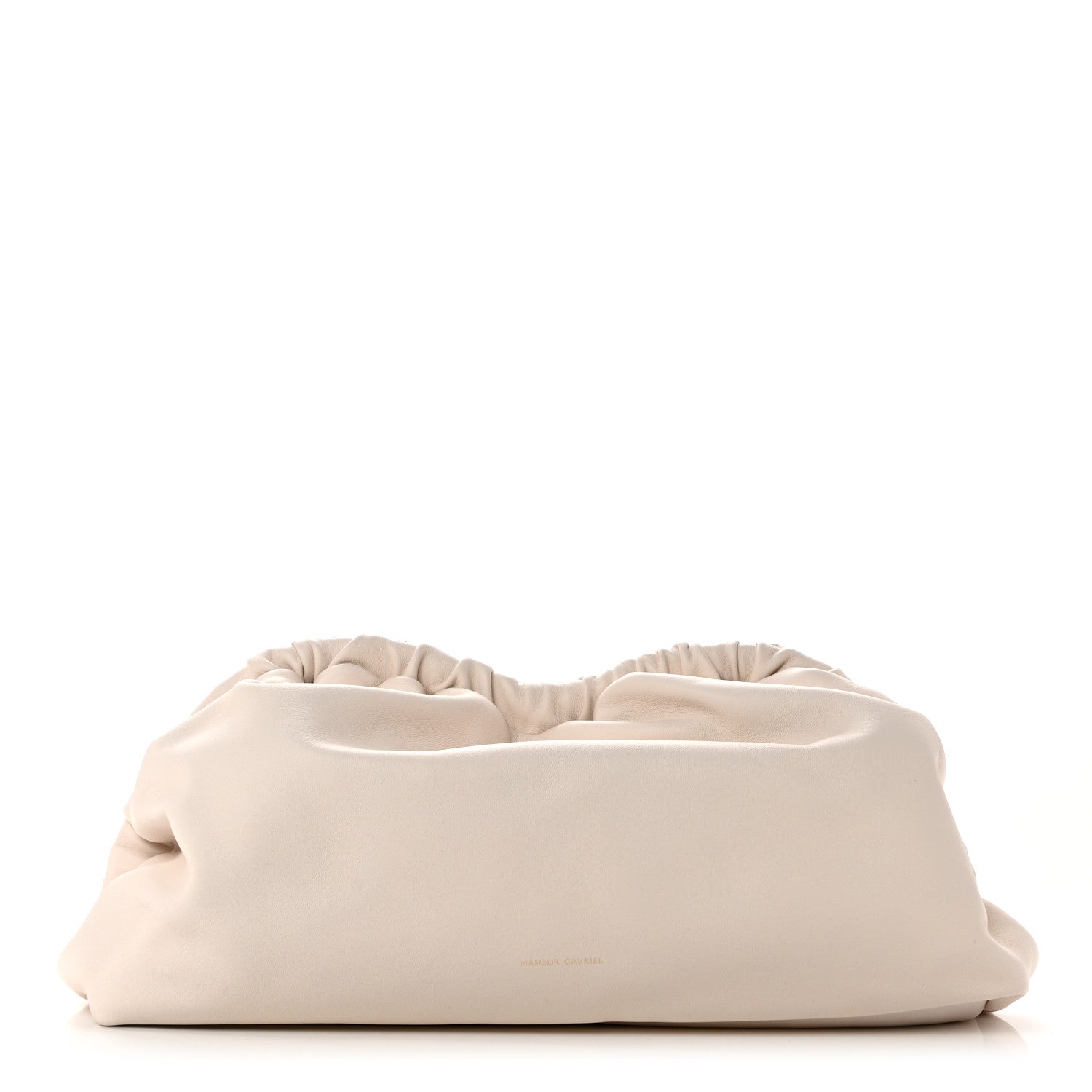 Mansur Gavriel Lambskin Cloud Clutch White 1 of 8
