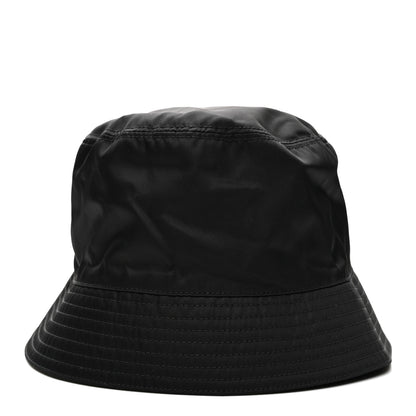 Prada Re-Nylon Metal Triangle Logo Womens Bucket Hat M Black 2 of 7