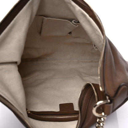 Gucci Cellarius Calfskin Medium Soho Chain Hobo Acero 5 of 9