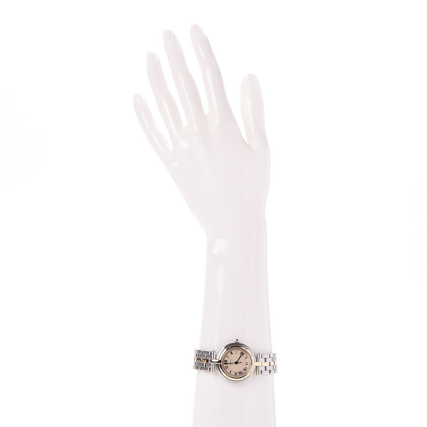 Cartier Stainless Steel 18K Yellow Gold 29mm Panthere Vendome Quartz Watch 2 of 8