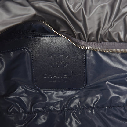 Chanel Nylon Quilted Large Coco Cocoon Tote Grey 5 of 8