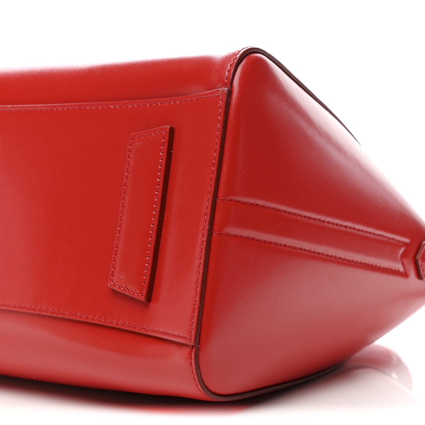 Shiny Lord Calfskin Small Antigona Medium Red