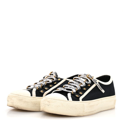 Christian Dior Canvas Walk'N'Dior Low Top Sneakers 36.5 Black 4 of 11