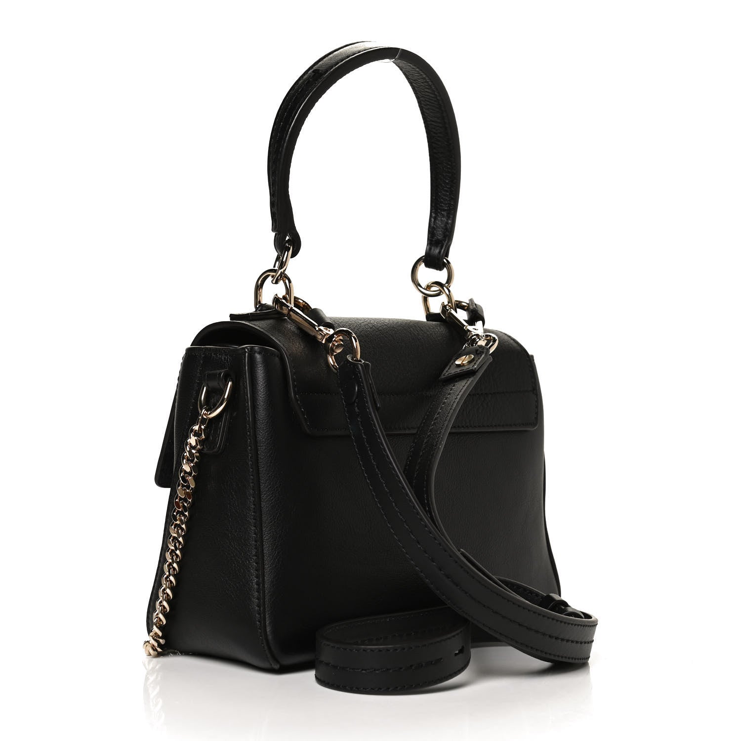 Chloe Calfskin Mini Faye Day Shoulder Bag Black 2 of 13
