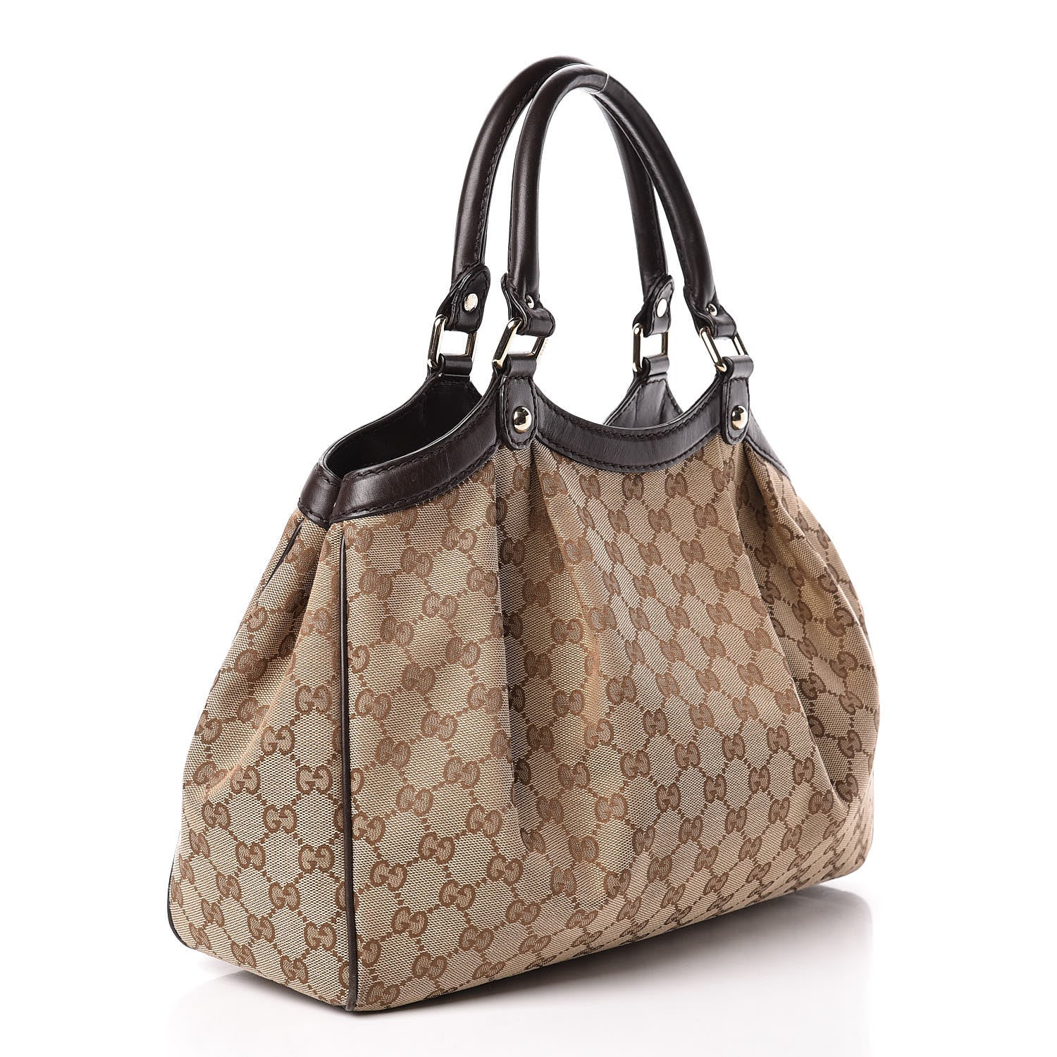 Gucci Monogram Medium Sukey Tote Dark Brown 3 of 15
