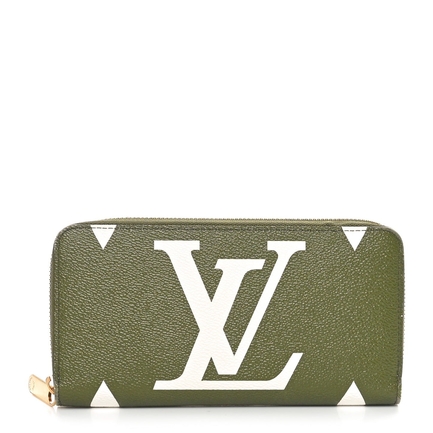 Monogram Giant Zippy Wallet Kaki White