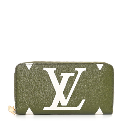 Louis Vuitton Monogram Giant Zippy Wallet Kaki White 1 of 9