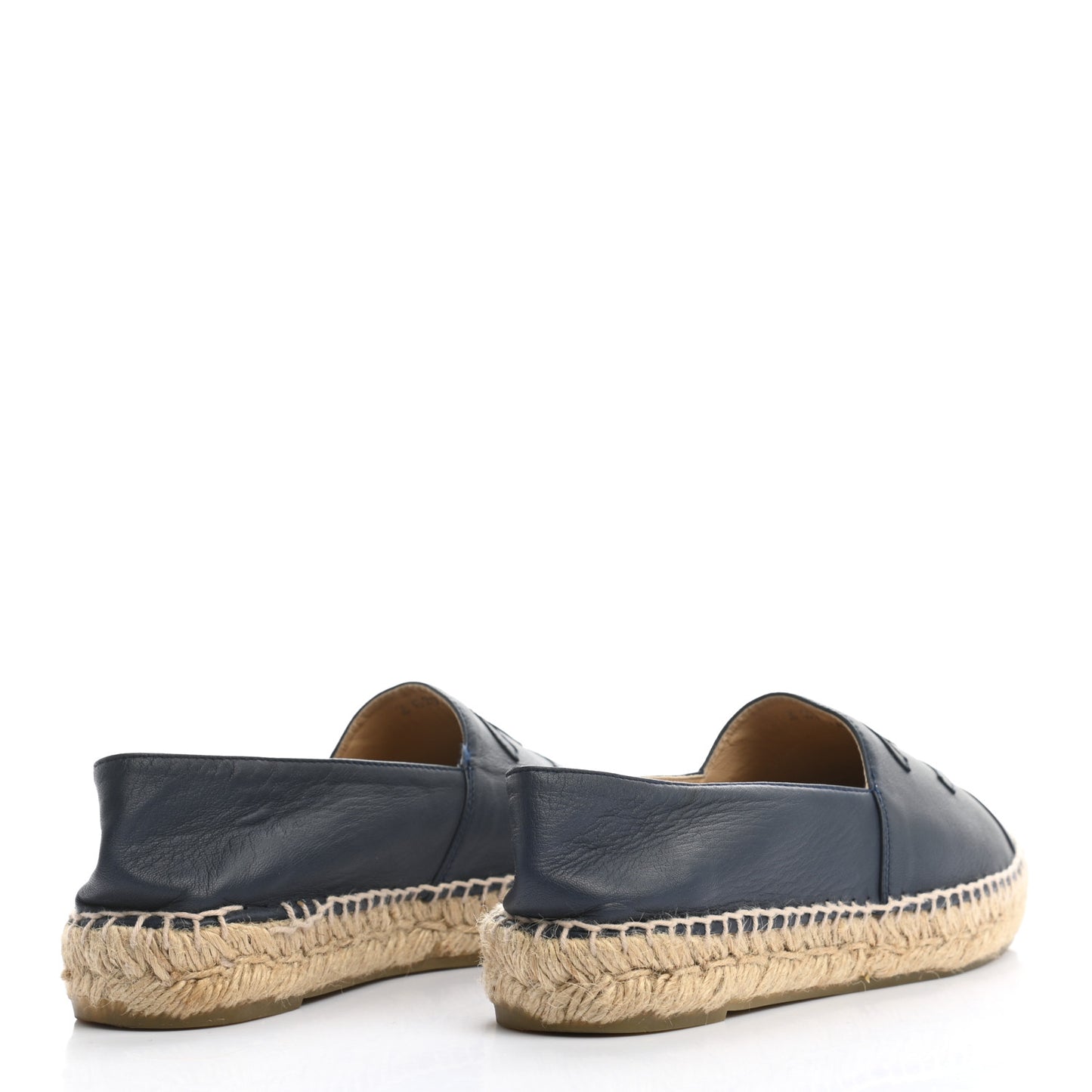 Lambskin CC Espadrilles 38 Navy