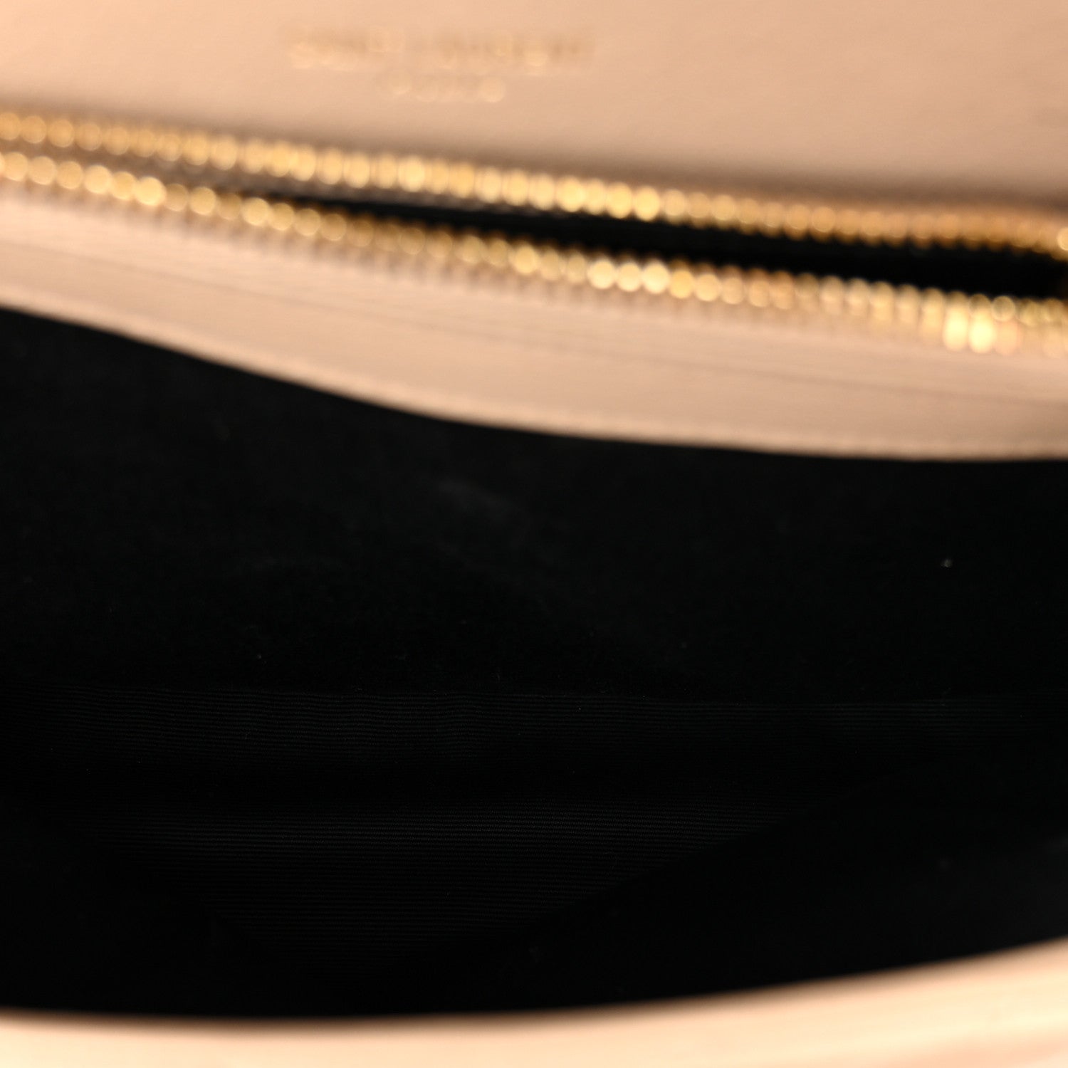 Saint Laurent Sheepskin Matelasse Chevron Monogram Medium College Bag Dark Beige 5 of 9