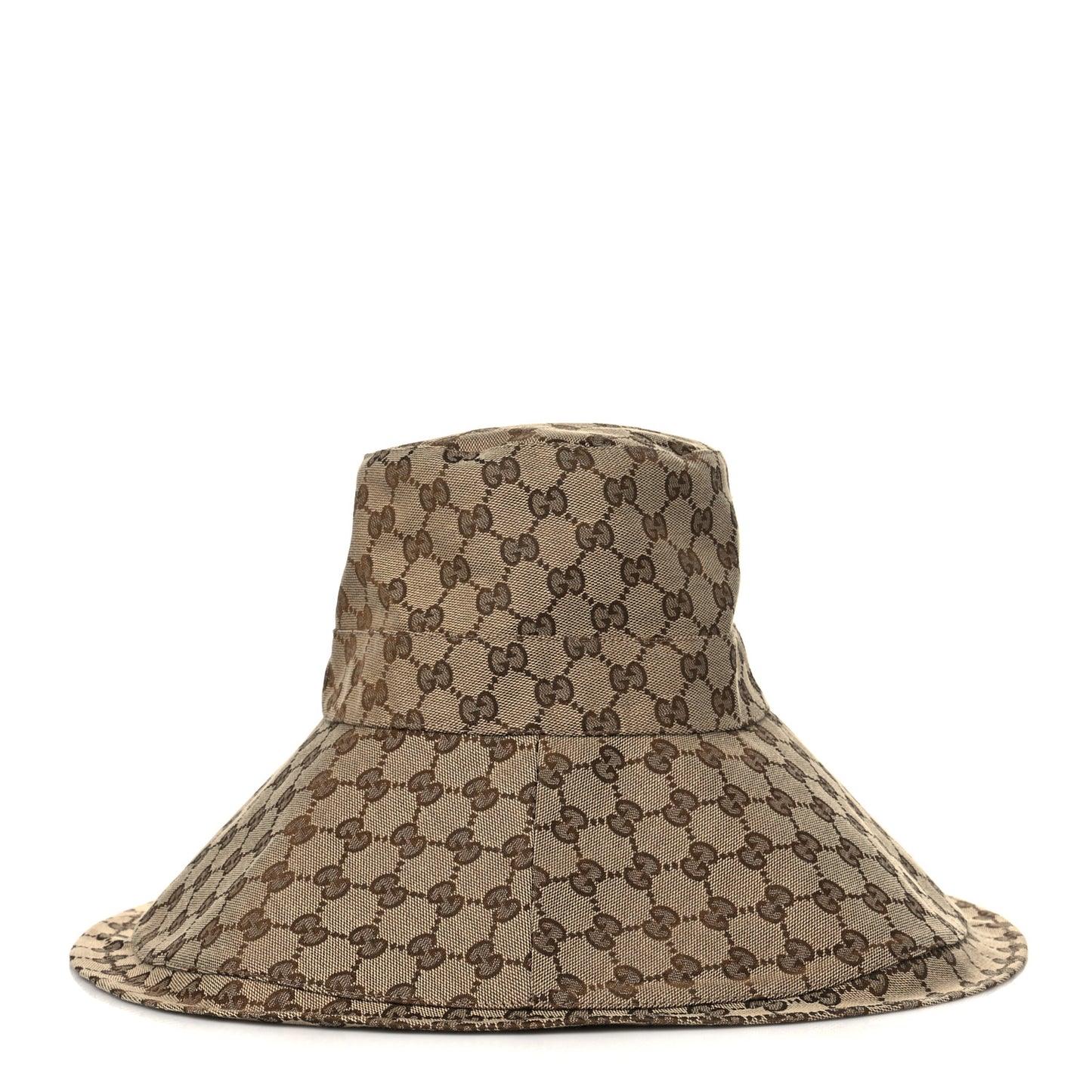 Monogram Wide Brim Hat L Beige