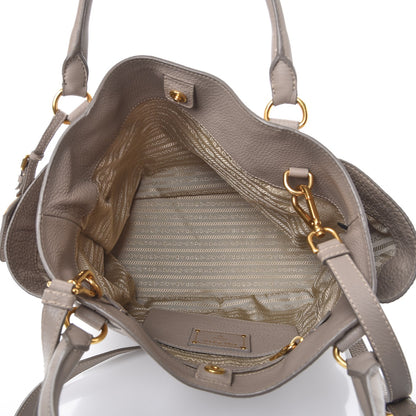 Prada Vitello Daino Side Pocket Tote Pomice 5 of 8