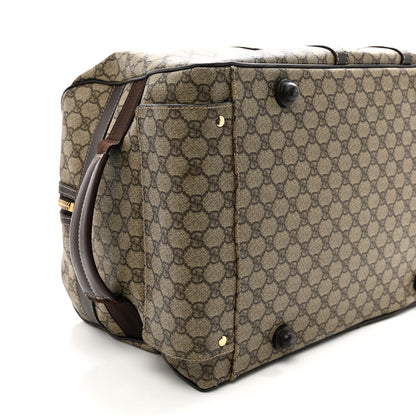 Gucci GG Plus Monogram Large Carry On Duffle Bag Brown 11 of 12
