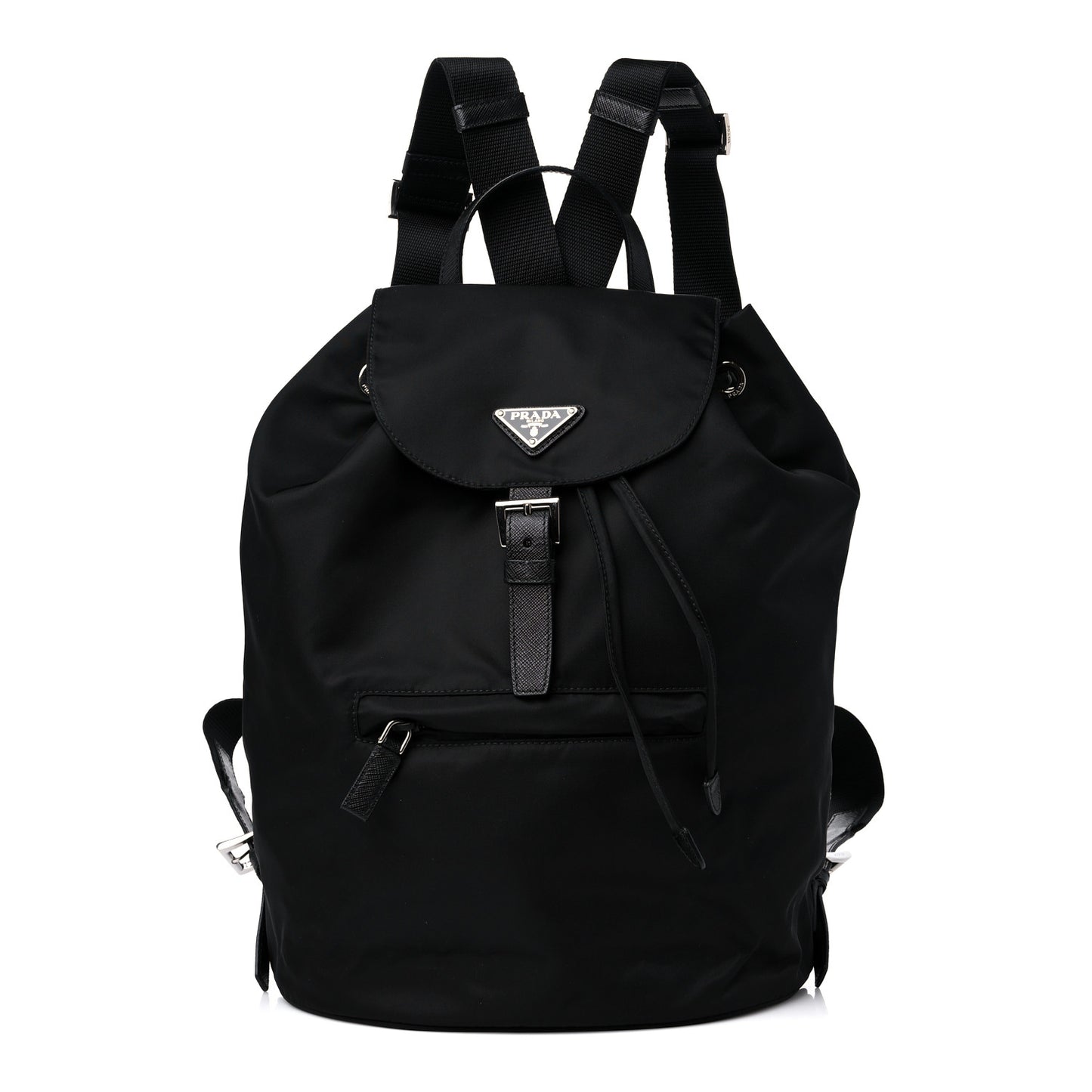 Nylon Tessuto Saffiano Backpack Black