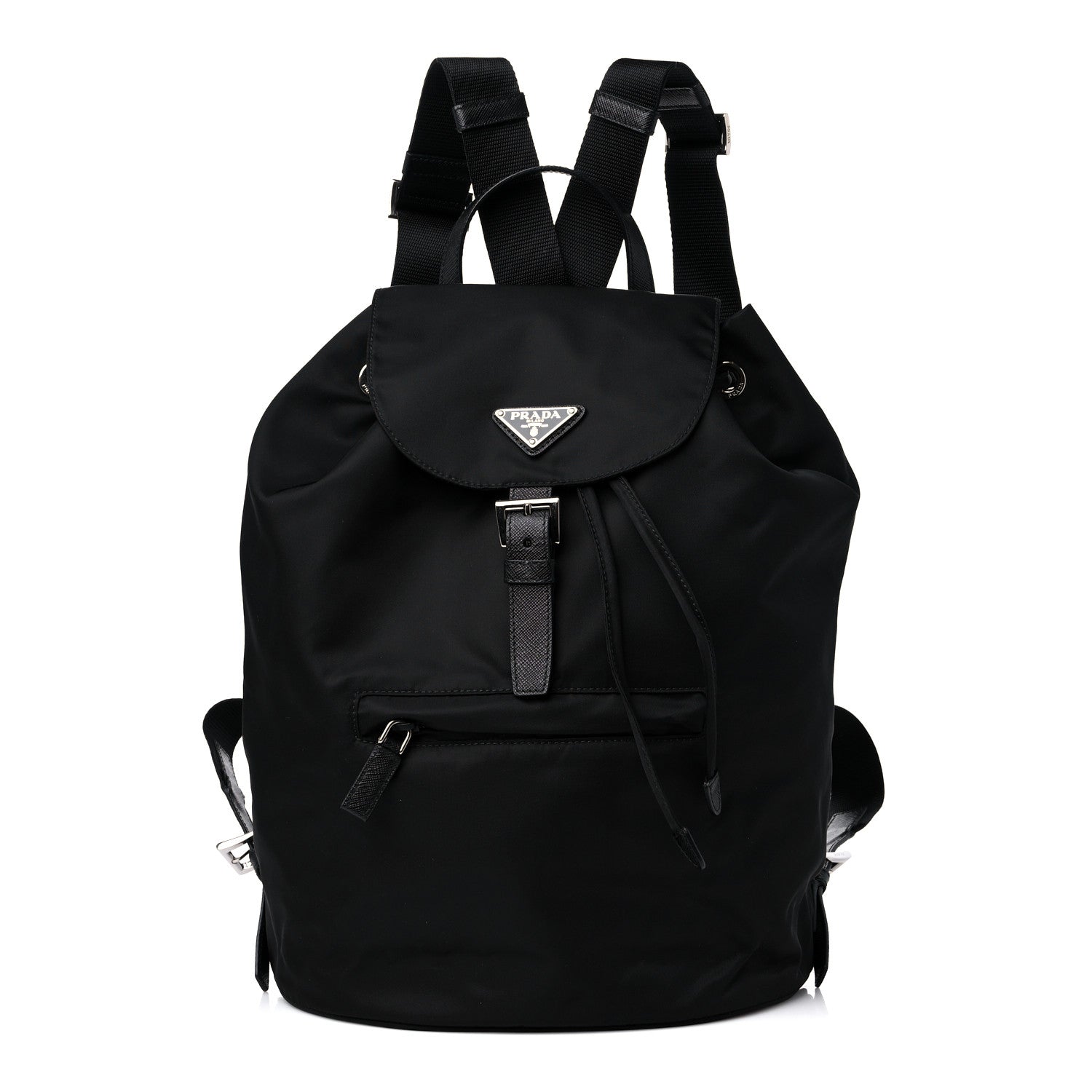 Prada Nylon Tessuto Saffiano Backpack Black 1 of 8