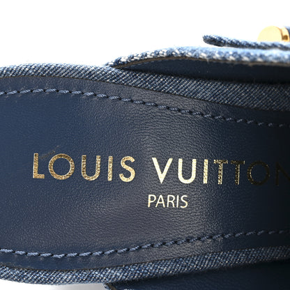 Louis Vuitton Denim Malletage Shake Mules 41 Blue 8 of 10