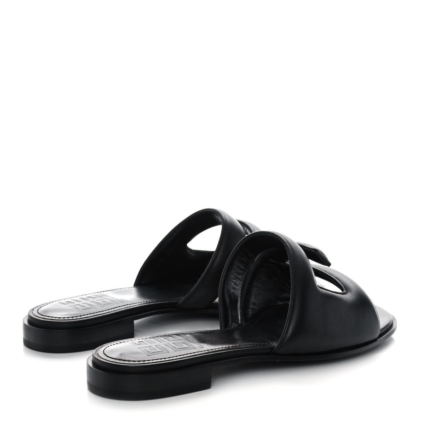 Nappa G Flat Sandals 36 Black