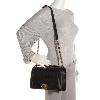 Chanel Caviar Quilted New Medium Boy Flap Black 2 of 9