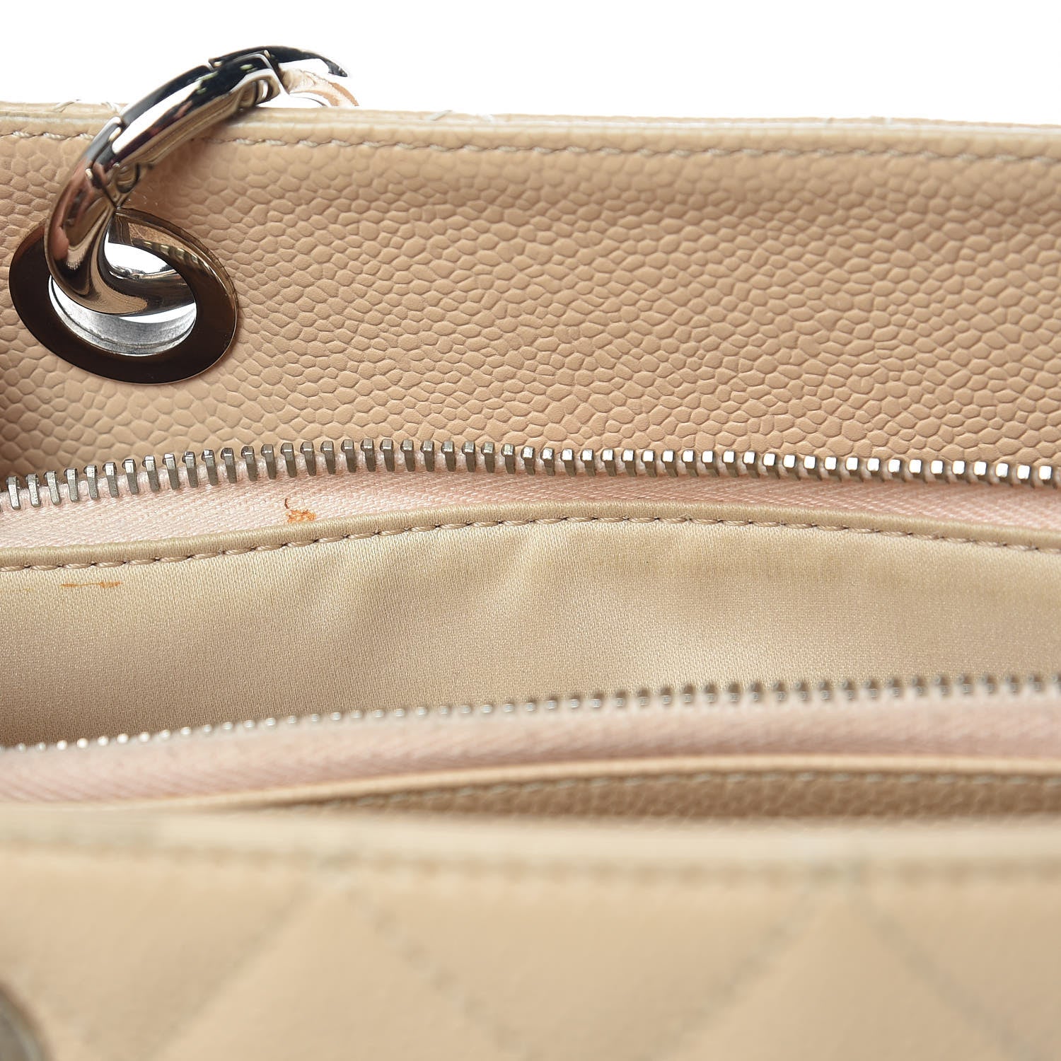 Chanel Caviar Quilted Grand Shopping Tote GST Beige Clair 16 of 23