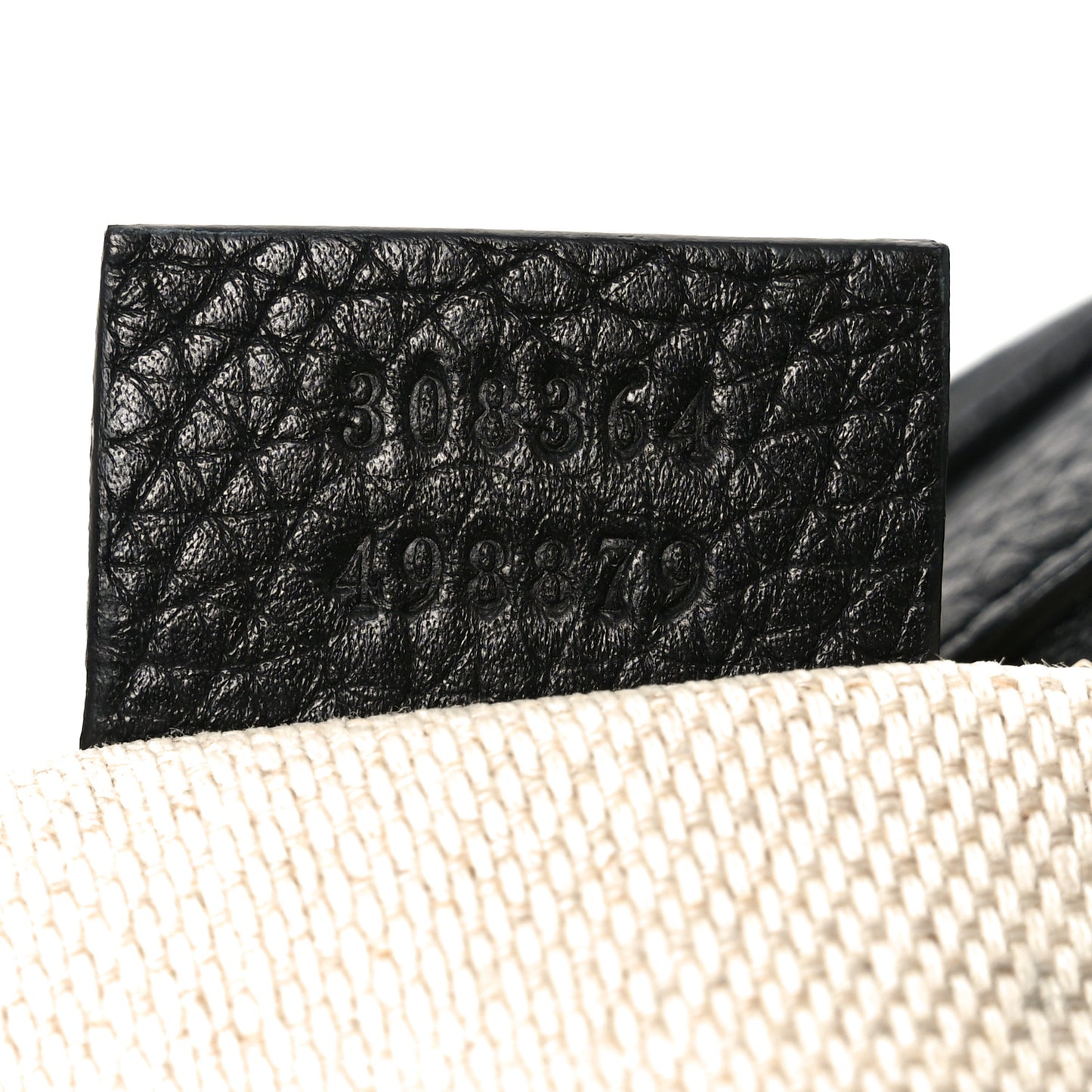 Pebbled Calfskin Small Soho Disco Bag Black